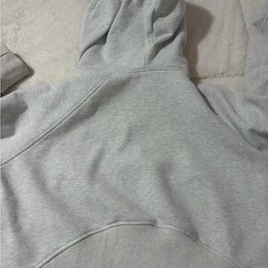 Pink Lily Light Gray Hoodie